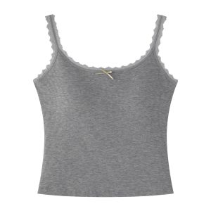 QIAOCHENXIAN | Padded Strapless Camisole with Lace Trim for Plus Size Women