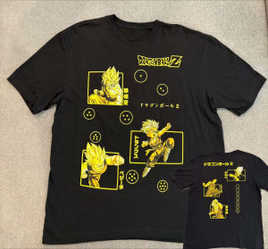 Bandai | Bandai 2026 New Retro Dragon Ball Z Character Goku Dragon Ball Print High Quality Mens Short Sleeve Parent-Child Loose T-Shirt