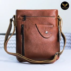 [VALQO] DIOUF Tas kulit sapi Tas Selempang Pria Slingbag Cowok Laki-Laki