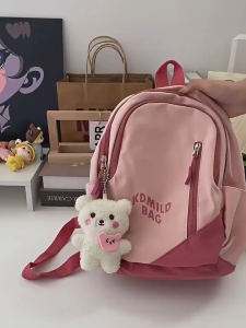 [Liontin Gatis]Tas Sekolah Pink Ins Korea Siswa Lucu /Tas Ransel Laptop Siswa/Wanita Lucu Murah Mewah Backpack /Tas Sekolah Anak Perempuan