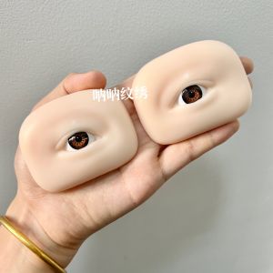 โมดูลตา 3 มิติ ขนตาธรรมชาติ ยางซิลิโคน ขนตาปลอม เย็บเข้ารูป ผิวหนังสำหรับฝึกซ้อม เครื่องมือเสริมสวยด้านใบหน้า