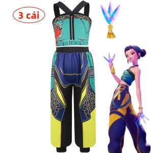 Bộ Đồ Hip-Hop Cho Bé Gái Trang Phục Biểu Diễn Sân Khấu Nhạc Pop Hàn Quốc Trang Phục Biểu Diễn Halloween Dịp Đặc Biệt Quần Áo Trẻ Em Cotton Polyester Blend Khóa Kéo Cổ Chữ O