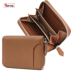 Japanese Style Short Leather Wallet Multi-Function Money Clip Key Card Holder Two-In-One Mens Wallet Key Card Bag