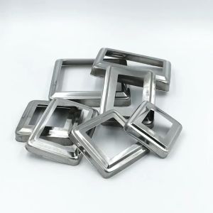 1PC Stainless Cover Plate Square Flange Cover Square Tube Rectangular Tube Tubular Stainless Steel