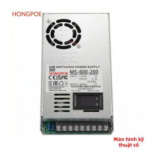 Nguồn Cấp Điện Kỹ Thuật Số SMPS 500/600W Có Chứng Nhận CE Màn Hình Hiển Thị Kỹ Thuật Số 0-200VDC Điện Áp Và Dòng Điện Điều Chỉnh Được Dùng Cho Đèn LED Camera CCTV Đầu Vào 110/220VAC