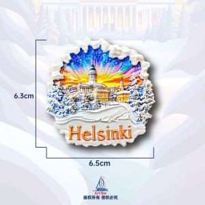 Magneit Helsingin Phong Cảnh Hành Trang Du Lịch Trang Trí Nhà Đính Kèm Tủ Lạnh Phụ Kiện Trang Trí