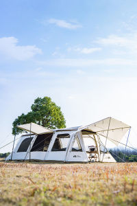 MOBI GARDEN Camping Tent Family Glamping Tent Waterproof Large Space Outdoor