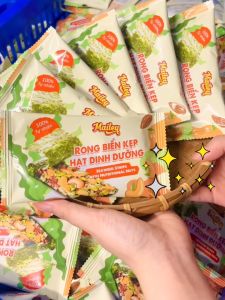 Rong biển kẹp hạt dinh dưỡng Mailey Hộp 120g - hỗ trợ ăn kiêng giảm cân bánh ngũ cốc dinh dưỡng