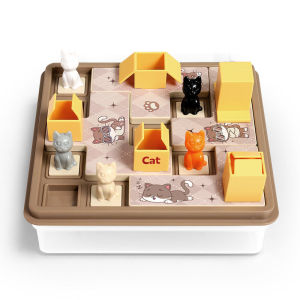 Cunning Cat Hide And Seek Board Game Intelligence Training Passage Challenge Toy for Children Space Logic Thinking Puzzle