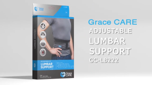 Đai bảo vệ lưng cột sống thành phần có sợi than tre cao cấp (bản cao ~15cm) Grace Care LB222