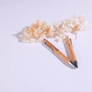 1pc Bamboo Pen Black Ink Plain NO ENGRAVE /1pc Bamboo Pen with case Black Ink Plain NO ENGRAVE