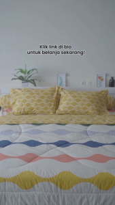 Bedcover Set Internal Queen 160x200 Tinggi 25cm - Motif Abstrak / Bunga / Geometri / Minimalis
