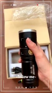 Đèn Pin Cầm Tay Siêu Sáng CORISU RAY BOW-1122 Cầm Tay 4 chế độ sáng ZOOM Xa Gần Chống NướcCổng USB Sạc Ngược Điện Thoại