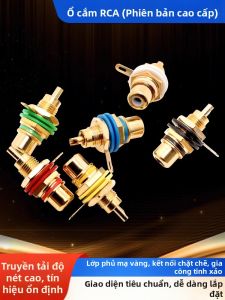 kuicc | Brass Gold-Plated RCA Connector Plug and Socket