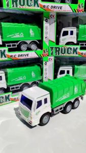 DDT รถขยะของเล่น รถขยะคันใหญ่ เปิดท้ายได้ โมเดลรถของเล่น รถขยะสีเขียว คันใหญ่สุดๆๆ