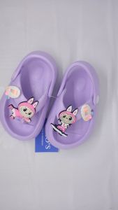 Sandal Anak Perempuan Kekinian Motip Kartun Labubu Terbaru Bahan Karet Tali Belakang Terlaris