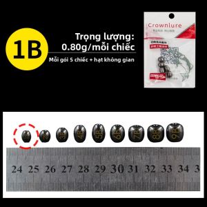 Crown Lure | Chì Đánh Cá Nhỏ Bằng Tungsten Không Thể Thấy