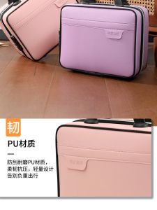 18-Inch Handheld Luggage Makeup Case 16-Inch Makeup Bag Small Luggage Handbag 14-Inch Luggage Fashionable Trendy Polyester