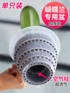Flower Pot See through Breathable Plastic Seedling Nutrition Cup Oncidium Dendrobe Cut Out Root-Controlling Pot for Meizhong Phalaenopsis