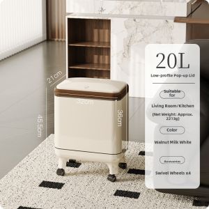 AIJIADA | Ergonomic High Capacity Aesthetic Kitchen Trash Can