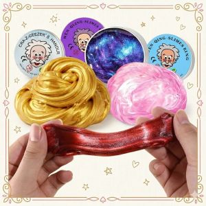 Lab Putty Crystal Clear Glass Best Thinking Smart Crazy Stress Putty with Tin Sensory & Bouncing Toy Stress Relief Toy Blind Box