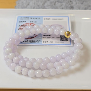 Chuỗi Quấn Tay Bạch Ngọc Trợ Dây Tím type A size 7mm 4929 - Nông Trại Cười