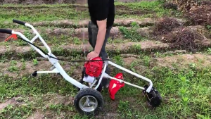 REAIM 8500W Grass Cutter 4 Stroke Gasoline Heavy Duty Push Lawn Mower with Big Frame Lawn mower accessories for Garden Weeding Household Agricultural