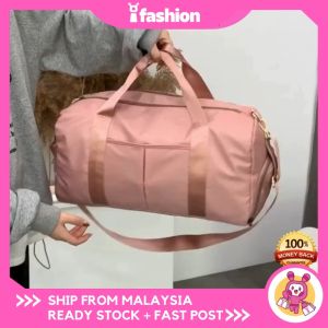 iFASHION 1155 High Quality Waterproof Dry Wet Travel Tote Duffel Gym Sport Bag Organiser With Shoe Compartment Beg Sukan