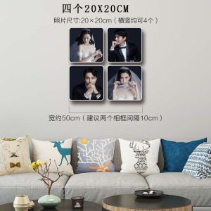 Photo Frame Wall-Mounted Custom Photo Wall Combination Wedding Photo Photo Enlarged Family Photo Frame Wash Photo Wall Nine-Piece Set