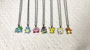 Anime Kim Loại Mặt Dây Chuyền Vòng Cổ Pikachu Squirtle Bulbasaur Charmander Pokemon Dễ Thương Hình Trang Sức Cho Trang Trí Tiệc