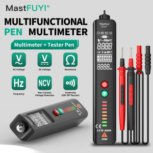 MASTFUYI Smart Non-Contact Voltage Detector Pen-Type Digital Multimeter NCV Electroscope Circuit Inspection Tool