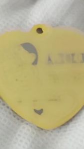 Bombompaaw Customized Pet Name Tag Stainless Steel Love Shape Puppy Custom Teg Nama Kucing Rantai Kucing Nama Custom