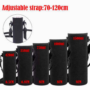 Multi-size Sport Water Bottle Case Insulated Bag Bottle Carrier Bag with Shoulder Strap Outdoor Water Bottle Carrier Pouch Cover