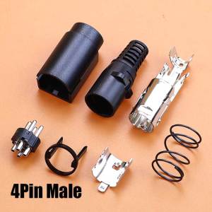 3Pin 4Pin Power DIN Plug Socket S Terminal Connector DC 5.5*2.1mm Power Supply Adapter Cable For Barcode Printer DVD LCD TV PC