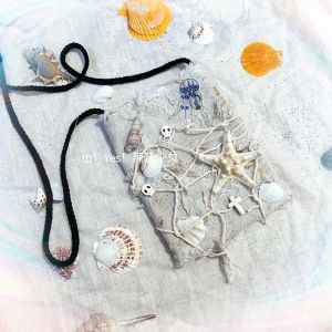 Handmade Vintage Canvas Bag Oceanic Gourd Phone Pouch Korean Style Baskets Handwoven Mini Square Bag for Young Adults