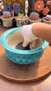 Set 10-50  Tấm Lưới Lót Đáy Chậu Hoa Thoáng Khí Chống Rò Rỉ phù hợp trồng chậu sen dábonsai chậu cây min để bàn