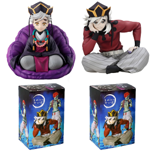 Bandai | 2 Kinds Anime Demon Slayer Douma Premium Chokonose Noodle Stopper Anime Figure Action Figures Collection PVC Model Toys