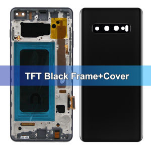 AMOLED With Frame S10 Plus For Samsung G975F G975U G975W LCD Display Digital Touch Screen For S10+ Screen Replacement Parts