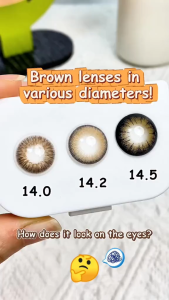 【Brown Series】 Magister Contact Lens Graded(0.00~-6.00) 1Pair(2Pcs) Natural Brown Colored Contact Lenses Original Makeup Lens
