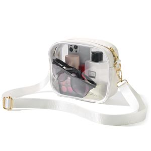 Clear Bag Stadium Approved Crossbody Transparent Bag for Concerts Sports Events Purses for Men & Women