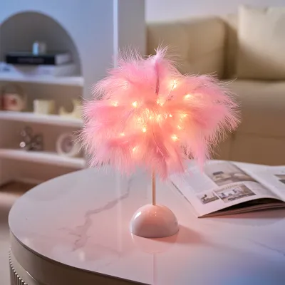 DADAN | Nordic Style Ostrich Feather Lamp