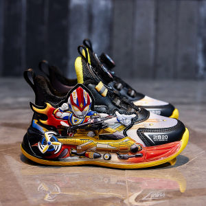 KUOBURENSHENG | Anti-slip Waterproof Glow Rotary Buckle Boys Sneaker