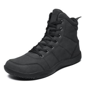 Couples Wide Toe Barefoot Shoes Men Walking Shoes Outdoor Mens Hiking Boots High Top Trekking Sneakers Womens Sports Sneakers