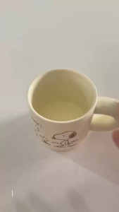 Snoopy Mug Ceramic Cup with Handle Cute Design Smooth Glaze White Coffee Mug No Box Provided