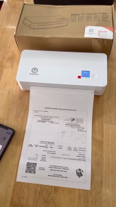 Máy in nhiệt mini bluetooth  A4LE SHINEDI in A4-A5 sạc pin kết nối tất cả các thiết bị nhỏ gọn nhẹ nhàng dễ mang theo xe.