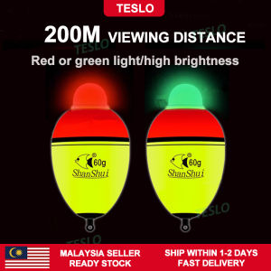 【TESLO】🔥Malaysia In Stock🔥 led lampu pelampung pancing deep sea nano electronic luminous big belly pelampung mancing ikan light fishing float pelampung besar