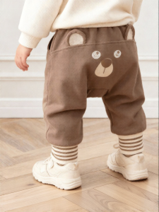 GURCOOC | Quần Bé Sơ Sinh Cotton Flannel Quần Harem Mùa Thu và Xuân