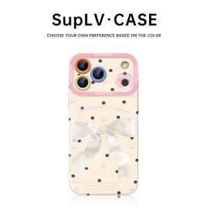 Sup&LV | Stylish Female-Friendly Ultra-Thin Drop Protection Full Cover Case with Lanyard Compatible Soft Silicone For iPhone