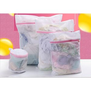 K.4pcs/set laundry bag set Zip mesh laundry bag High quality laundry bag Portable storage bag Scratch resistant laundry bag 1set