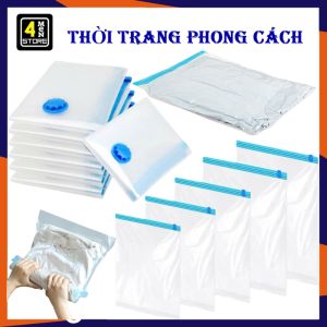 Túi Hút Chân Không Đựng Quần Áo Chăn Màn Mền Gấp Gọn Chống Mốc Trong Suốt - Túi Bảo Quản Quần Áo Hút Chân Không